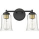 Abilene 2 Light 15.00 inch Bathroom Vanity Light